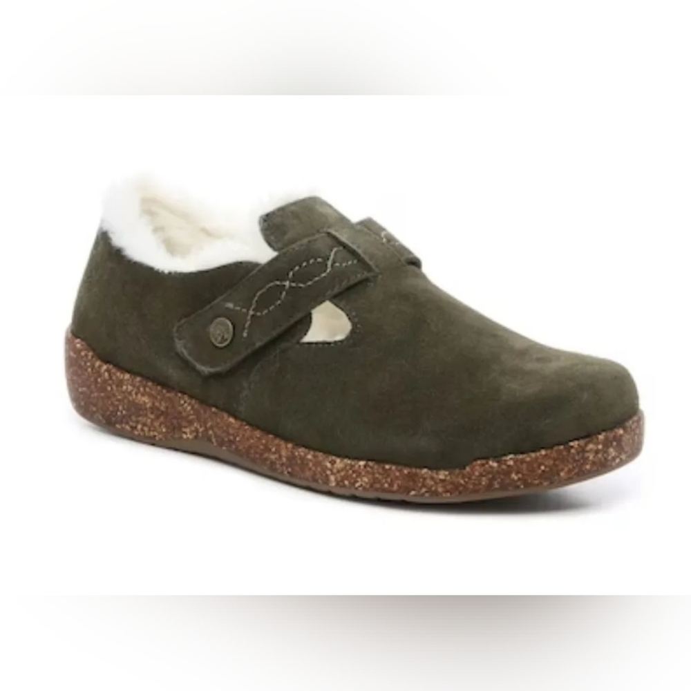 Earth Origins Aurora Jade Clog Slip On Comfort Shoe US 9 Green Suede NEW in Box